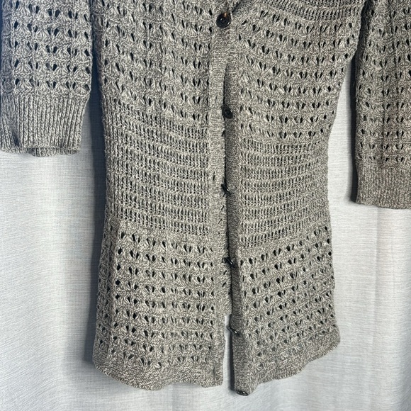 DKNY JEANS 3/4 SLEEVE KNIT CARDIGAN (M) - Picture 2 of 6